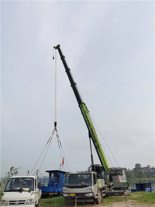 太湖县桥梁建设吊装案例